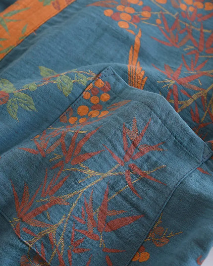 Rückansicht des Kimono-Morgenmantels mit fließendem Schnitt